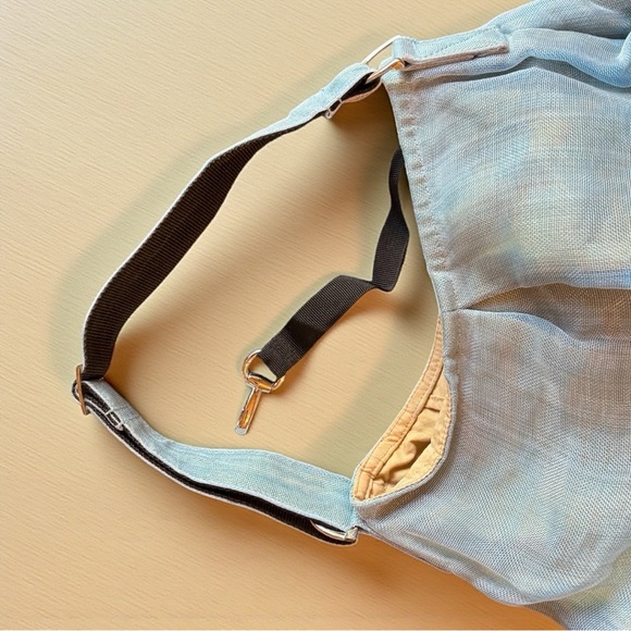 SMATERIA Blue Slouchy Recycled Mesh Shoulder Bag – Eco-Friendly Upcycled Style - Picture 8 of 13